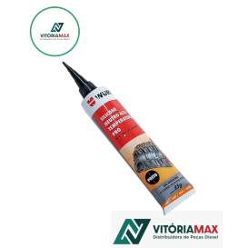 Silicone Adesivo Cola Neutro Alta Temperatura Pro Preto
